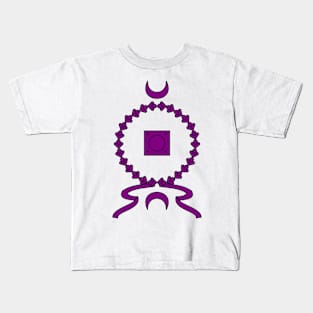 Imperial Roman Shield. Scutum (purple) Kids T-Shirt